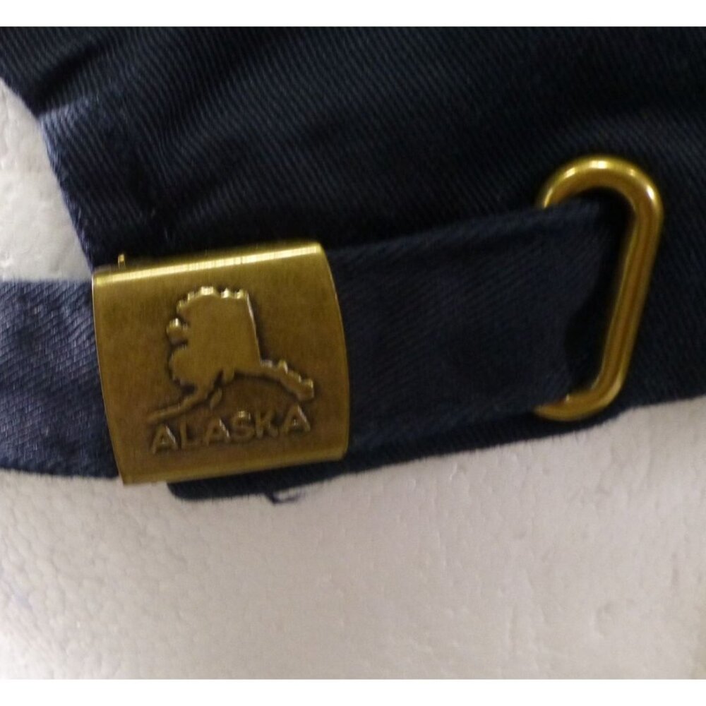 NWT Alaska Headgear Black Baseball Cap With Embroidered Logo Adjustable Strapbac - Picture 5 of 8